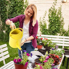 Garutom Galvanized Watering Can for Outdoor Indoor Plants, 1 Gallon Decorative Countryside Water Can with Removable Spout, Metal Watering Can for Indoor Plants and Garden Flower (Yellow) - Image 3