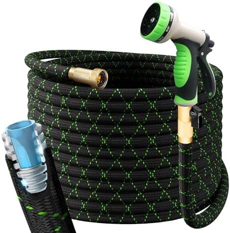 PowerFlow Metal Garden Hose, 50 Ft Non-Expandable Water Hose, Black - Image 7