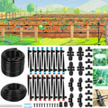 128FT Drip Irrigation System Kit, Automatic Garden Watering Kit with 1/2 Inch Hose & 1/4 Inch Distribution Tubing & Accessories for Yard, Lawn, Greenhouse, Raised Bed, Patio & Outdoor Plants by Unknown