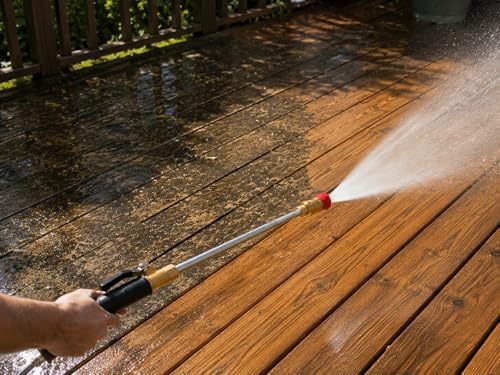High Pressure Garden Hose Nozzle with 3 Spray Tips – Metal Pressure Washer Attachment for Garden Hose, Car Wash, Patio, Driveway & Outdoor Cleaning (Black) - Image 3