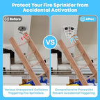 10 Pcs Fire Sprinkler Head Protector - Fire Sprinkler Head Covers Ceiling Used for Flush Mount Sprinkler,Heavy Duty Steel with Rubber-Wrapped,Suit 1/2" and 3/4" Sprinkler, Fire Sprinkler Head Cover - Image 5