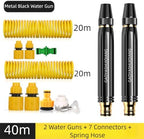 High Pressure Hose Nozzle Sprayer, Home High-Pressure Car Wash Water Gun with Booster Nozzle and Hose, Jet Nozzle Power Washer for Garden Hose for Plant Watering Lawn Car (G) - Image 2
