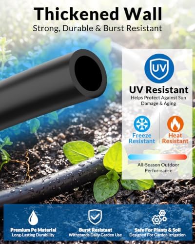 CICKATA 230FT Drip Irrigation System Kit, 20-45 PSI Water Flow Rate 40GPH - Image 2