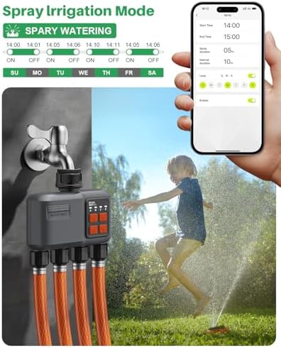 WiFi Sprinkler Timer 4 Zone, WiFi Smart Water Timer for Garden Hose - Image 6