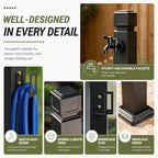 Outdoor Antize Faucet Hydrant, Vertical Garden Water Column with Hose Hook. Aluminum Alloy Pipe Free Stand. Side Bottom Inlet Irrigation Spigot for Yard Farm Cleaning. Weatherproof Design - Image 6
