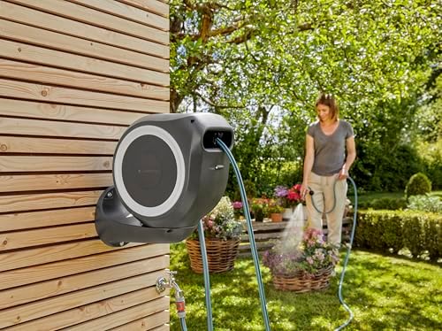 Gardena Rollup S Wall Hose Box 15 m, Turquoise, Black, Grey, Orange, White, 15m - Image 7
