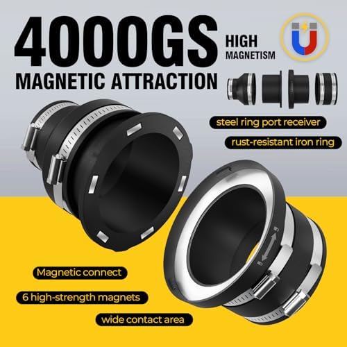 4‘’ magnetic dust collector fittings for 5 woodworking shop vacuum cleaners - Image 5