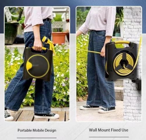 Garden Hose Kit, Garden Hose Set, Automatic Recycling Wall Hose Cart, Ideal for Garden Watering, Outdoor Garden Hose Reel - Image 4