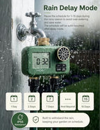 MOES 2-Zone Water Timer for Garden Lawn Hose, Brass 3/4 Inlet & Outlets - Image 6