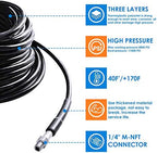 Sewer Jetter Kit for Pressure Washer 50FT, Drain Cleaner Hose 1/4 Inch NPT - Image 4