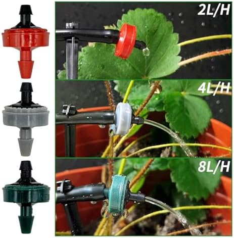 Ship Accessories 20X Garden 2L 4L 8L Pressure Compensating Emitter Dripper 1/4'' Self-Cleaning Drip Irrigation Water Regulator 4/7mm Irrigation Accessories(B-4L-50pcs) - Image 4