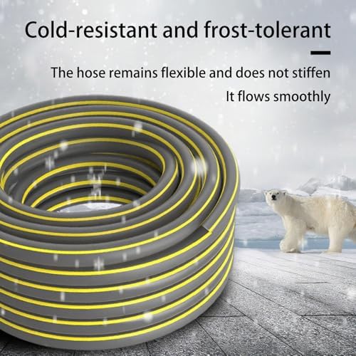 Kink Free Garden Hose Flexible Water Hose for Outdoor Yard Lawn Gardening and Car Washing Gray-4-points 100m - Image 2