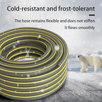 Garden Hose Kink Free Lightweight Water Hose Connectors for Outdoor Use Gray-4-points 100m - Image 5