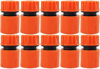 Hose Faucet Quick Connector Garden Water Pump Filter Pipe Extender Home Tube Joint Adapter Irrigation System Repair Supplies(Orange,3pcs) by Unknown