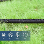 Soaker Hose 50FT 1 Pack, Thickened Flat Drip Irrigation Hose, Save 80% Water, Leak-Free Design Watering Hose for Garden Lawn Flower Bed Vegetable Field 50ft - Image 6