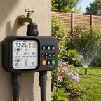 Programmable Outdoor Irrigation Controller with Rain‑Delay, IP54 Weather‑Resistant Auto Watering Sprinkler Device for Lawn, Yard & Flower Beds, Compatible with Standard 3/4‑Inch Faucet Thread - Image 2