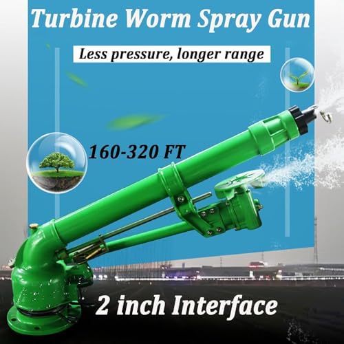 2" Farm Irrigation Spray Gun, Farm Irrigation Sprinkler, 360° Large-Area Watering Spray, with Replacement Nozzle Set, for Farmland Irrigation System - Image 4