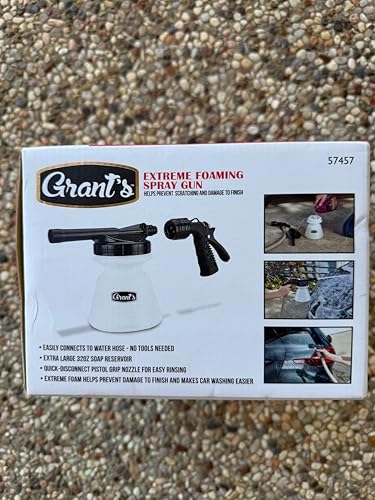 Extreme Foaming Car Wash Spray Gun – Compatible with Grant 57457 – 32oz Soap Dispenser, Garden Hose Attachment, Thick Foam for Pre-Wash, Quick Connect Nozzle - Image 5