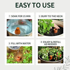 Soilagua 16 oz Olla Plant Watering Globes, Terracotta Watering Pots System, Self Watering Planter Insert for Outdoor & Indoor Plants, Vacation Plant Watering Devices Spikes Waterer, 4 Pack - Image 5