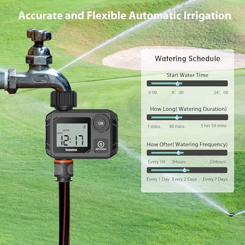 Sprinkler Timer 1 Zone, NH3/4 Inch Programmable Automatic Irrigation Controller Faucet Garden Hose Water Timer for Lawn Watering, Potting Drip Irrigation, Yard, Outdoor - Image 4