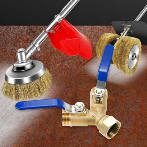 Brass 2-Way Hose Splitter, Heavy Duty Tap Adaptor - Image 2