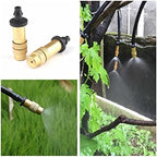 Gardening Irrigation Dripper 50 Pieces of Brass Adjustable Atomizing Nozzle, Micro Irrigation Atomizing Nozzle, Household Garden Cooling and Humidifying System Sprayer - Image 2
