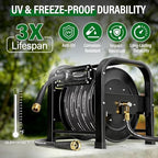 SPECILITE Retractable Hose Reel with 1/2'' x 100FT Water Pipe, 1200 PSI - Image 4