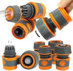 5PCS 1/2" 3/4" Garden Hose Quick Connector for Repair Extender Water Tube Joint 12mm 16mm Irrigation Pipe Coupling Adapter(C-5PCS) - Image 2