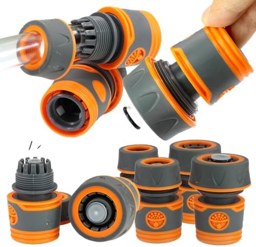 5PCS 1/2" 3/4" Garden Hose Quick Connector for Repair Extender Water Tube Joint 12mm 16mm Irrigation Pipe Coupling Adapter(A-5PCS) - Image 2