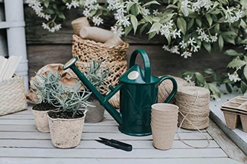 Indoor Plastic Watering Can | The HAWS The Bartley Burbler - Two Pint | Pot Waterer | Fine Spray Rose - Green - Image 6