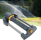 Garden Sprinkler, 20 Hole Metal Base Rotating Oscillating, Adjustable Spray Angle for Garden Lawn Park Plant Outdoor - Image 2