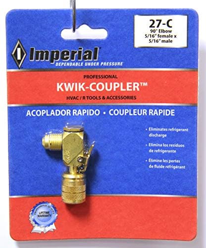 Imperial Tool 27C Kwik-Coupler Adapter 90 Degree Elbow Coupler, 5/16" - Image 2