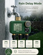 MOES 3-Zone Water Timer for Garden Lawn Hose, Brass 3/4 Inlet & Outlets - Image 5