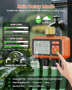 Sprinkler Timer 4 Zone with Brass Inlet Water Timer for Garden - Image 5