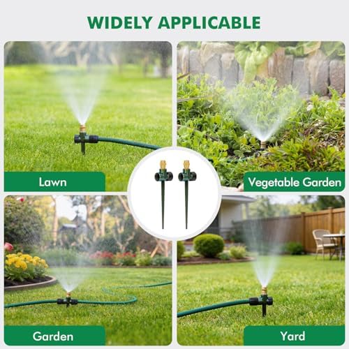 RESTMO 3 Pack Heavy-Duty Full-Metal Lawn Sprinklers for Yard - Image 6