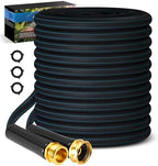 Garden Hose 50ft Lightweight, Non-Expanding, Leak-Proof Metal Connector, No-Knot No-Tangle, Easy to Store and Carry, Wear-Resistant, 3/4GHT Flexible Water Hose, Hose for Yard, Garden, Outdoor by CXEZSIKGardenHose