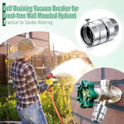 2PCS Self Draining Vacuum Breaker Compatible with PK1390 Thread Replacement - Image 4