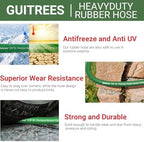 Guitrees 150ft 5/8 Heavy Duty Rubber Garden Hose - 300psi Working, 1000psi Burst - Hot/Cold Water - Five-Layered Braiding for Durability - Versatile for Gardening, Agriculture, Construction (Green) - Image 5