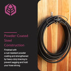 Yard Butler Heavy Duty Wall-Mounted Hose Hanger - Star Design, Green - Image 5