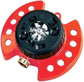 Dramm Duty Metal Base, Red 15021 ColorStorm 9-Pattern Premium Turret Sprinkler with Heavy-D by DRAMM