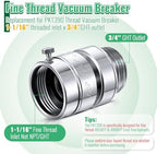 2PCS Self Draining Vacuum Breaker Compatible with PK1390 Thread Replacement - Image 3