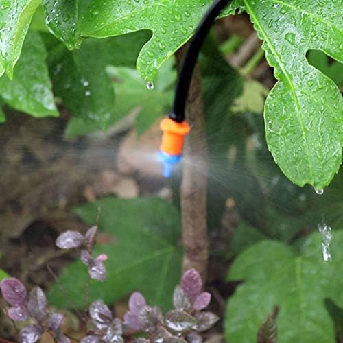 Xiaochen Lawn Irrigation Garden Watering 1/4" Micro Sprinkler for the Garden Greenhouse Irrigation Spray Nozzles Micro Irrigation Refraction System Misting 100 Pcs (Color : Green) - Image 4