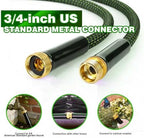 75ft Lightweight Non-Expandable Garden Hose with 10-Pattern Nozzle - Anti-Kink, Durable Triple-Layer Construction, Flexible All-Weather Hose for Watering, Car Wash, Pet Bathing - Image 5