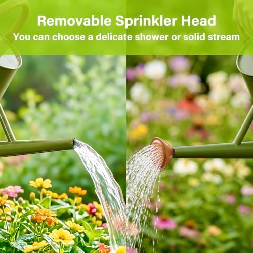 Watering Can for Outdoor&Indoor Plants，1.5 Gallon，Dark Green - Image 4