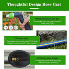 Hose Reel Cart Garden Hose Reels for Outside Heavy Duty Wall Hose Cart with Storage Table, Stainless Steel Small Pipe Organizer, Portable Hose Truck, with High Pressure Water Gun (Color : Silver, Si - Image 4
