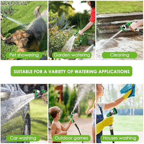 100 ft Non-Expanding Garden Hose, 360° Anti-Kink Swivel Fittings - Image 6