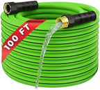 100ft Garden Hose 5/8”, Flexible Water Hose with Swivel Grip, Kink Resistant and Leakproof Brass Fittings for Lawn, Garden & Car Wash by Unknown