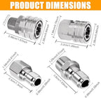 1/4Inch Pressure Washer Quick Connect Fittings,8 Pack,Female & Male Thread - Image 3