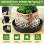 10 Pack Plant Trays 11 inch Heavy Duty Plant Saucers for Indoor Outdoor Use - Image 5