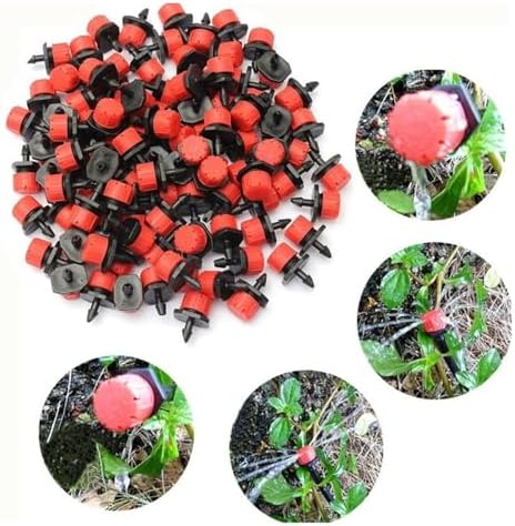 Adjustable Irrigation Drippers 100-1000pcs Water Dropper Adjustable Flow Head Drippers Portable Emitter Dripper Micro Drip Irrigation Sprinklers(600PCS) - Image 4